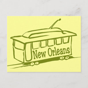 New Orleans Streetcar Postkarte