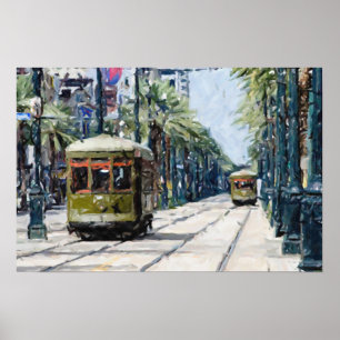 New Orleans Streetcar Print Poster