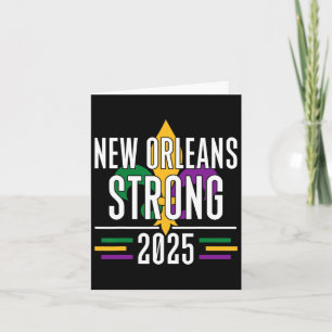New Orleans Strong 2025 Einheits-Fleur-de-Lis-Mard Karte