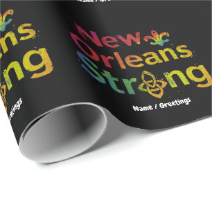 New Orleans Strong 2025 Inspirierende NOLA-Stolz Geschenkpapier