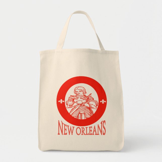 New Orleans Symbols Tragetasche (Vorne)
