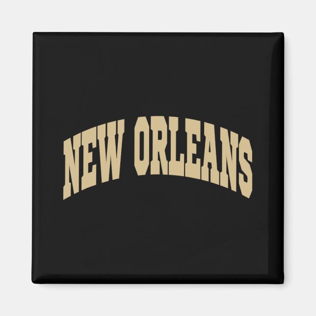 New Orleans - Throwback Design - Clic  Magnet (Vorne)