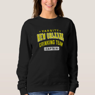 New Orleans Trinkteam Kapitän Bier  Craft Bier Sweatshirt