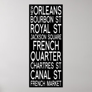 New Orleans   Typografie Poster