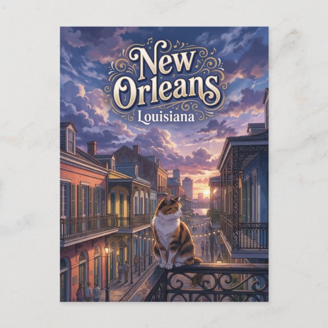 New Orleans USA Postkarte (Vorderseite)