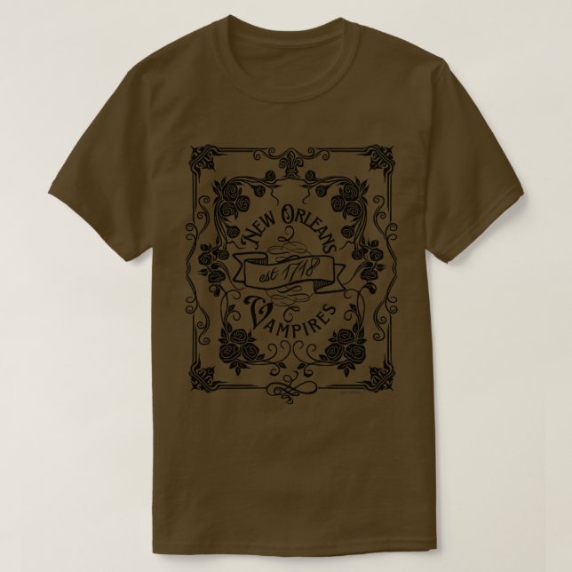 New Orleans Vampires 1718 TShirt (Design devant)