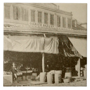New Orleans Vintage-Fotografie Alter Französischer Fliese