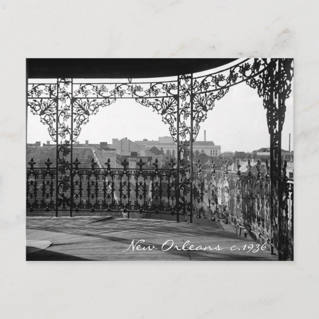 New Orleans Vintage Postkarte (Vorderseite)