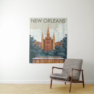 New Orleans Wandteppich