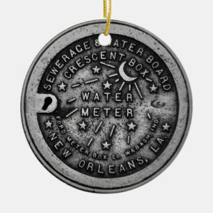 New Orleans Water Meter Decken Replik Keramikornament