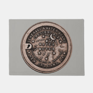 New Orleans Water Meter Lid Fußmatte