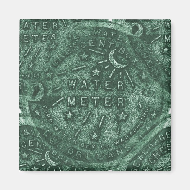 New orleans Water Meter Lid Magnet (Vorne)