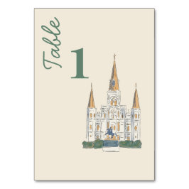 New Orleans Watercolor Tischnummer