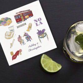 New Orleans Wedding Serviette