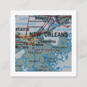 New Orleans Wir haben eine neue Adresskarte versch Begleitkarte