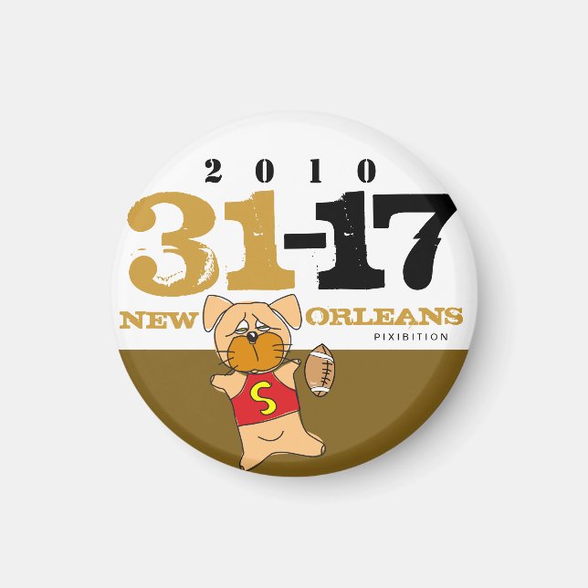 New Orleans zeigen den Punktestand 31-17 Magnet ab (Vorne)
