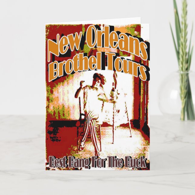 New- Orleansbordell-Ausflüge Karte (Vorderseite)