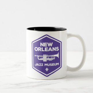 New- Orleansjazz-Museums-Trompete-Tasse Zweifarbige Tasse