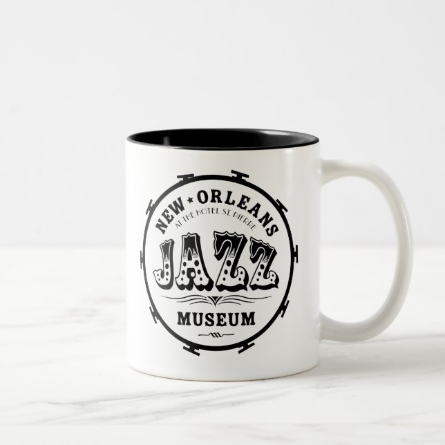 New- Orleansjazz-Museumstrommel-Tasse Zweifarbige Tasse (Rechts)