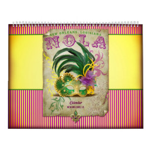 New- Orleanskultur-Sammlungs-Kalender 2018-2019 Kalender