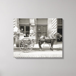 New- Orleansmilch Cart, 1910 Leinwanddruck