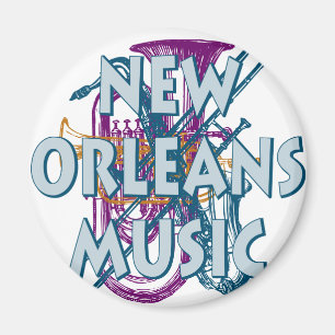 New- Orleansmusik Magnet