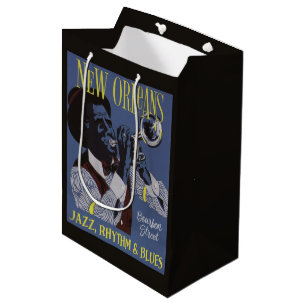 New- Orleansmusikgeschenktasche Mittlere Geschenktüte