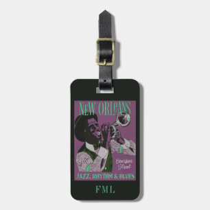 New- Orleansmusikgewohnheits-Gepäckanhänger Gepäckanhänger