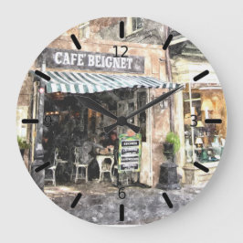 New- Orleansstraßen-Szenen-Wanduhr Große Wanduhr