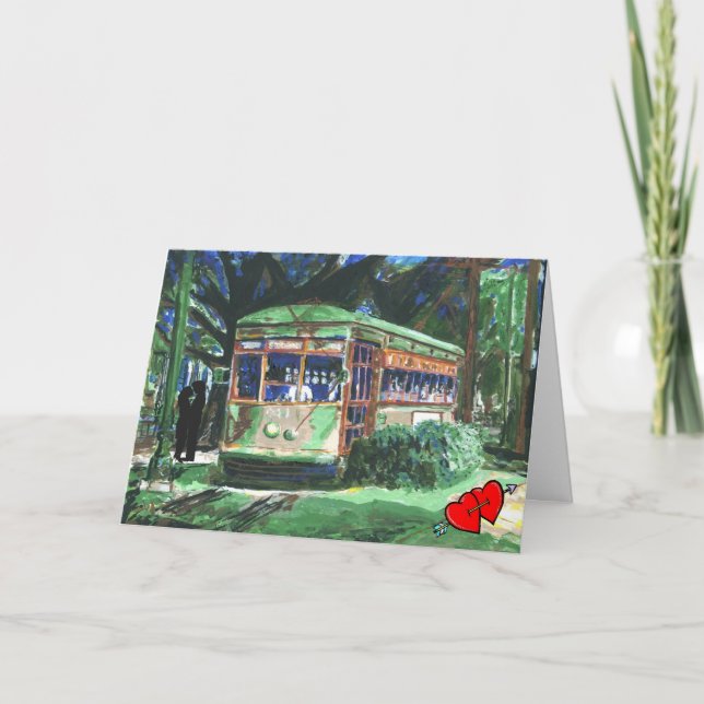New- OrleansValentinsgruß Feiertagskarte (Vorderseite)