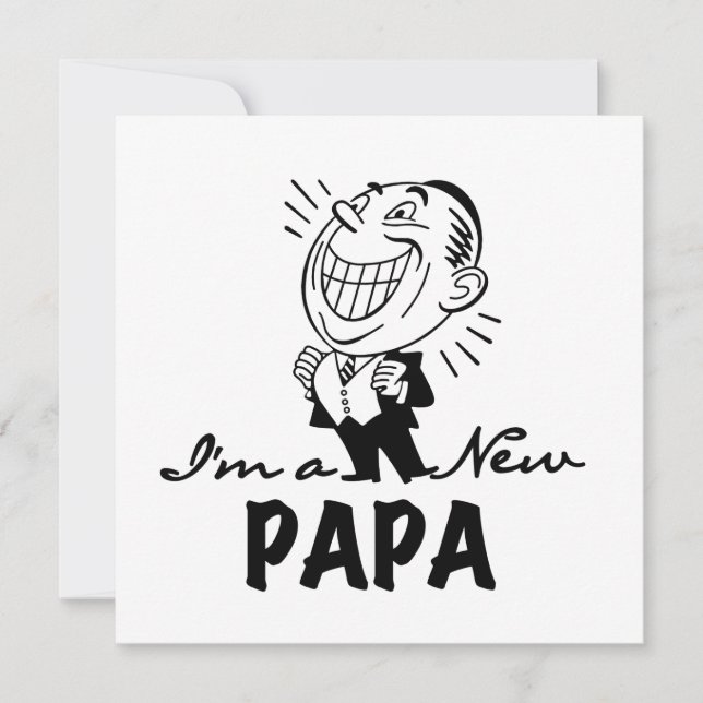 New Papa T - Shirt und Geschenke lächeln (Vorderseite)