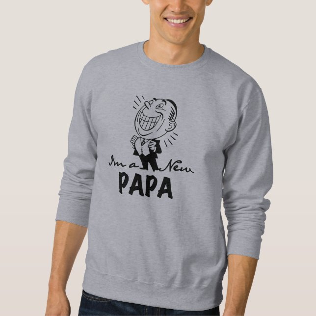 New Papa T - Shirt und Geschenke lächeln (Vorderseite)