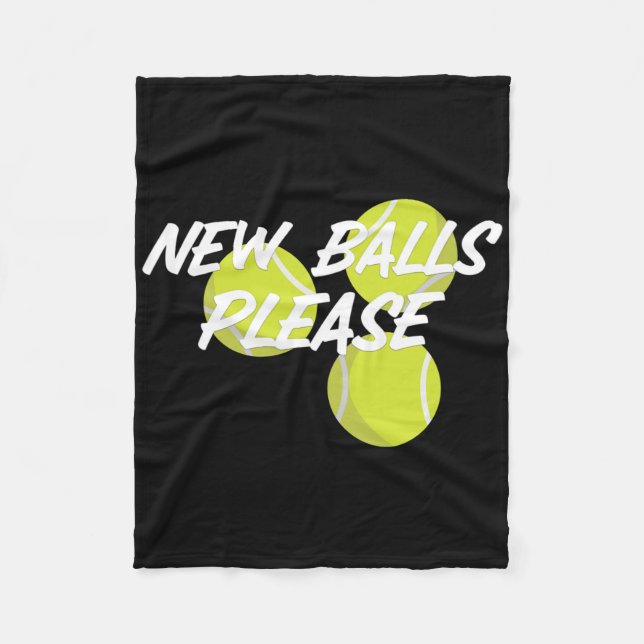New Please Funny Tennis  Fleecedecke (Vorderseite)