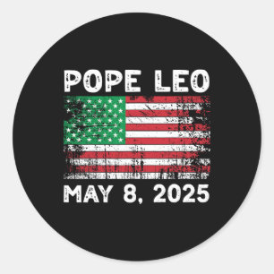 New Pope Leo Runder Aufkleber