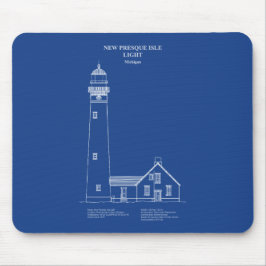 New Presque Isle Lighthouse - Michigan - AD Mousepad