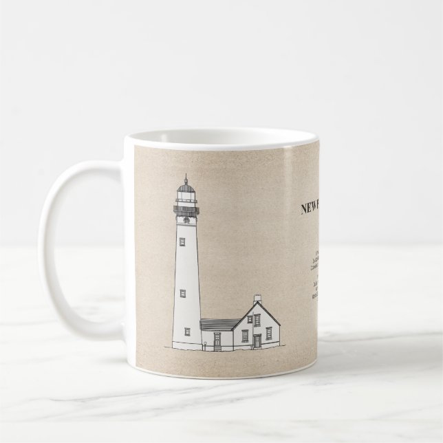 New Presque Isle Lighthouse - Michigan - SBD Kaffeetasse (Links)