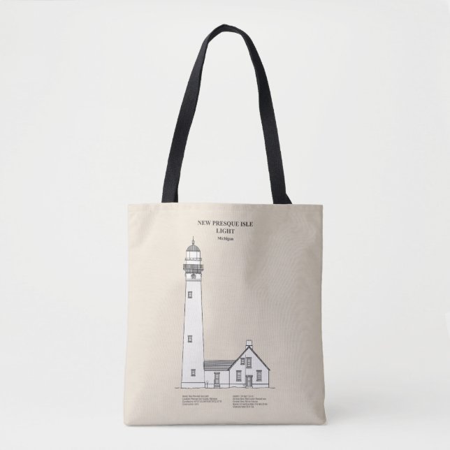 New Presque Isle Lighthouse - Michigan - SBD Tasche (Vorderseite)