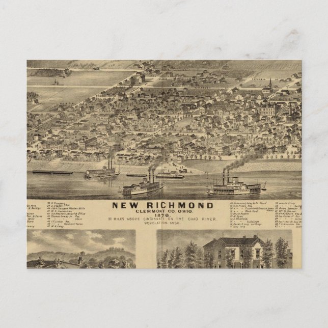 New Richmond, Ohio Postkarte (Vorderseite)