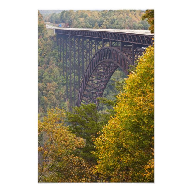 New River Gorge Bridge, New River Gorge Fotodruck (Vorne)
