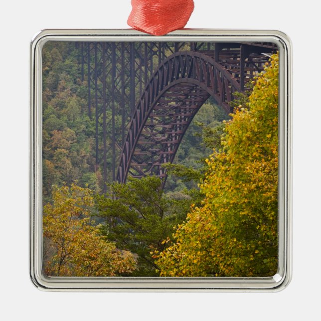 New River Gorge Bridge, New River Gorge Silbernes Ornament (Vorne)