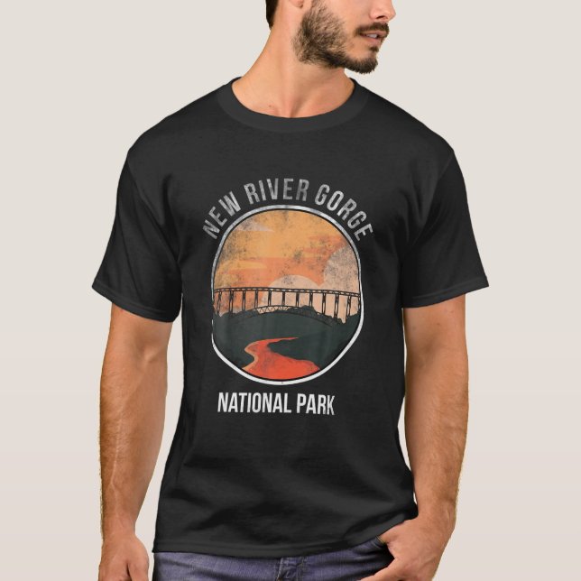 New River Gorge Bridge West Virginia City National T-Shirt (Vorderseite)