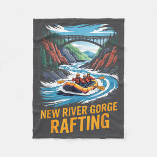 New River Gorge Flossfahrt Whitewater Kayak Outdoo Fleecedecke