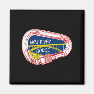 New River Gorge Klettern Carabiner Magnet
