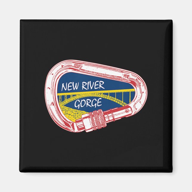 New River Gorge Klettern Carabiner Magnet (Vorne)