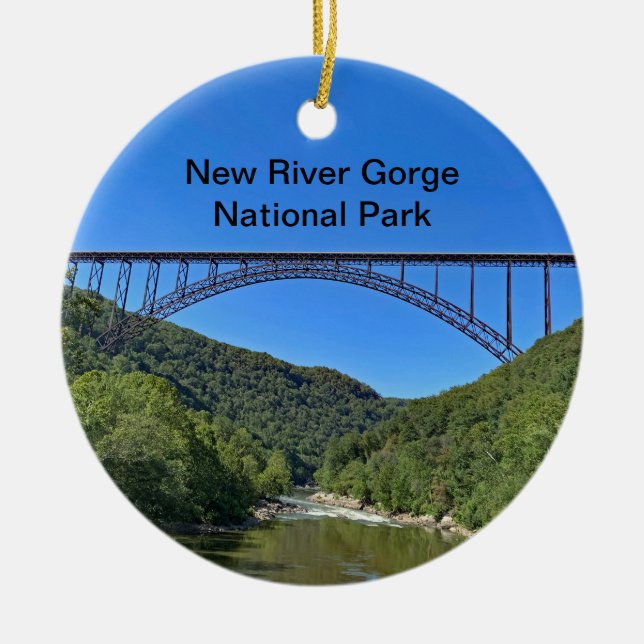 New RIver Gorge National Park Keramik Ornament (Vorne)