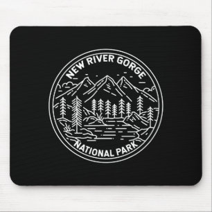 New River Gorge Nationalpark Monoline _1 Mousepad
