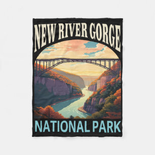 New River Gorge Nationalpark Wander Camping Reise Fleecedecke