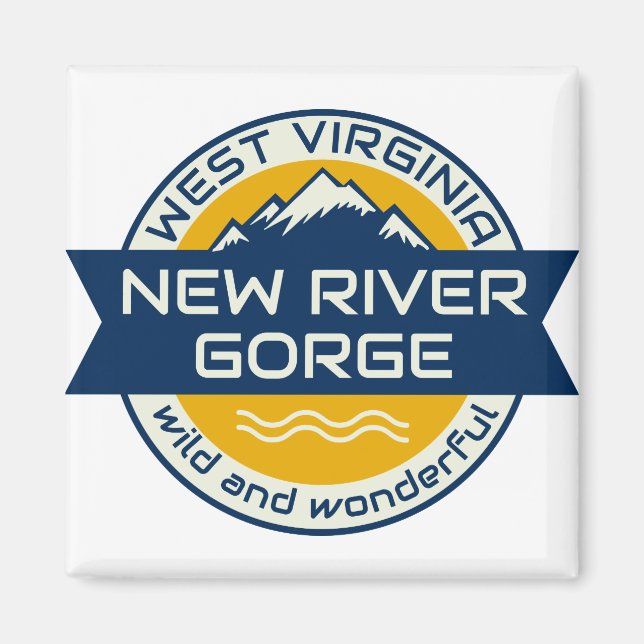 New River Gorge West Virginia Magnet (Vorne)