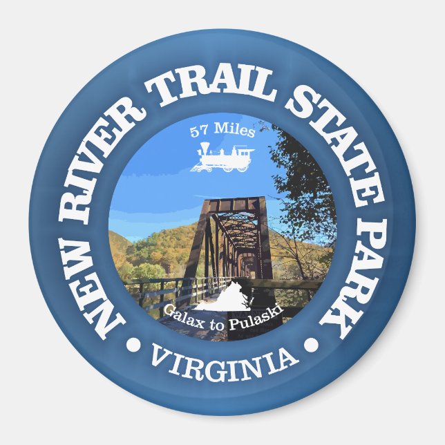 New River Trail SP (cycling c) Magnet (Vorne)