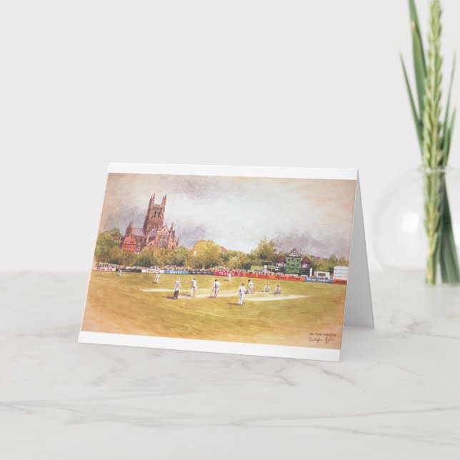 New Road.Worcestershire County Cricket  Ground Karte (Vorderseite)
